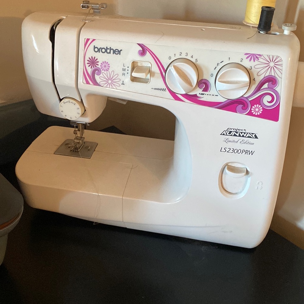 Sewing Machine with Fabric